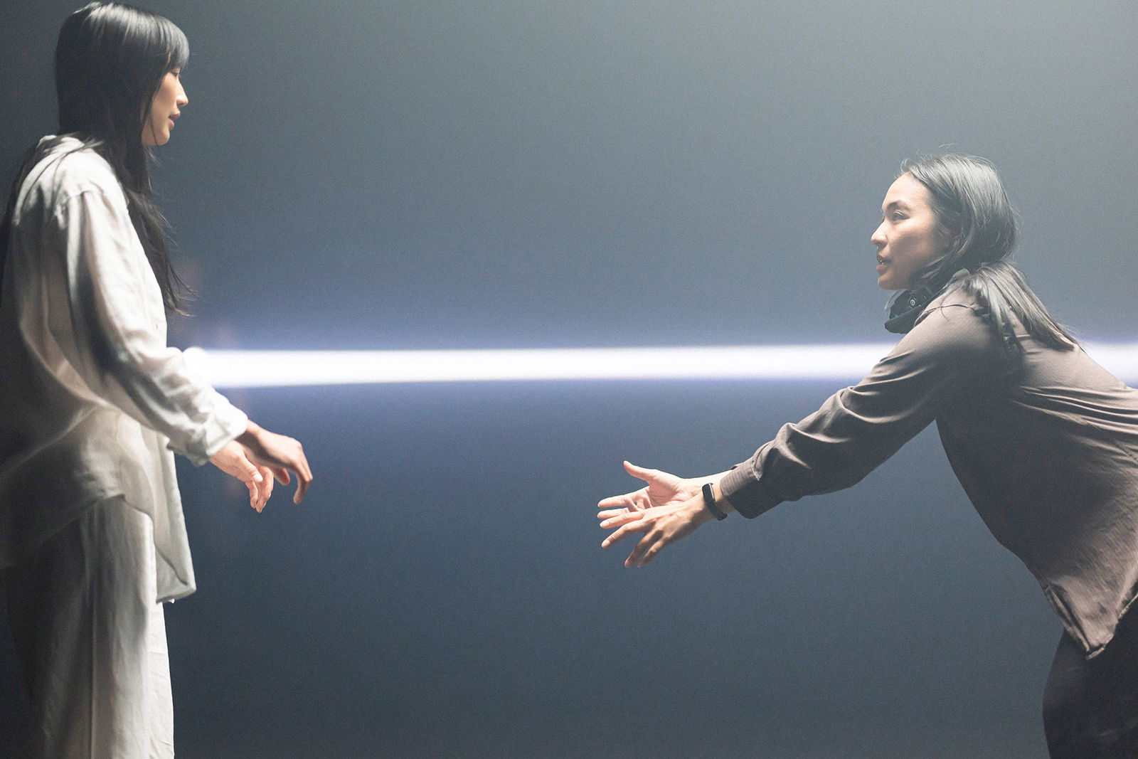 Director Trisha Angeles guides dancer Hope Spears